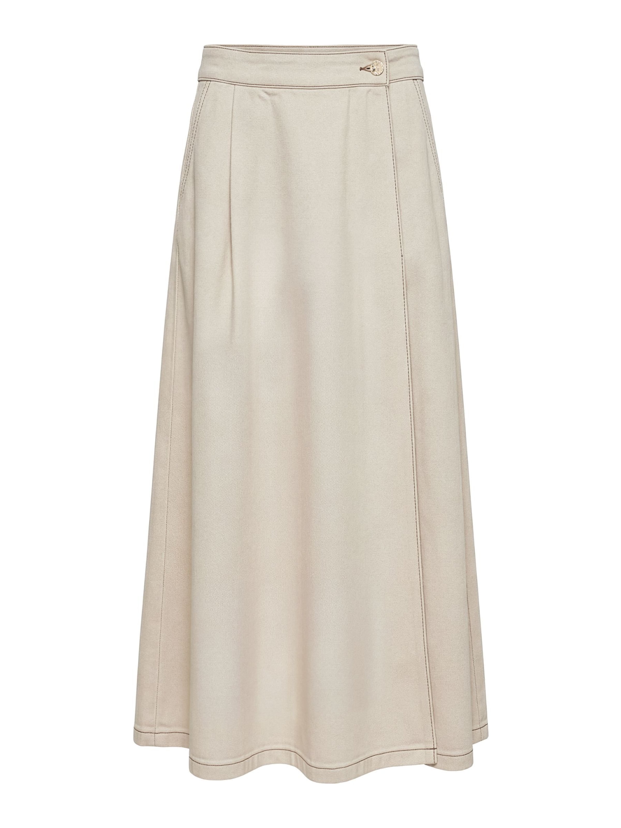 OBJECT - Falda 'OBJSina' en beige: frente