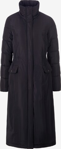 Uta Raasch Winter Coat in Black: front