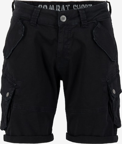 ALPHA INDUSTRIES Shorts 'Combat' in schwarz / weiß, Produktansicht