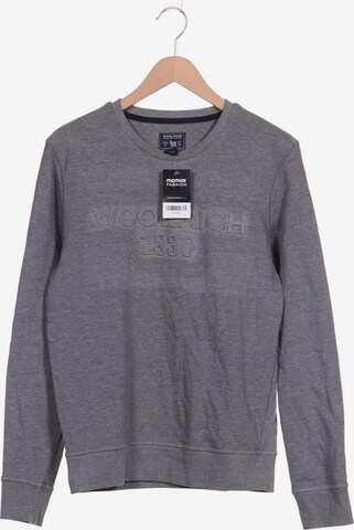 Woolrich Sweatshirt & Zip-Up Hoodie in L in Grey: front