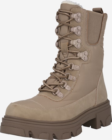 CALL IT SPRING Lace-Up Boots 'DENALI' in Beige: front