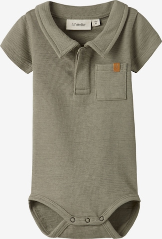 Lil'Atelier Strampler in Grün: Vorderseite