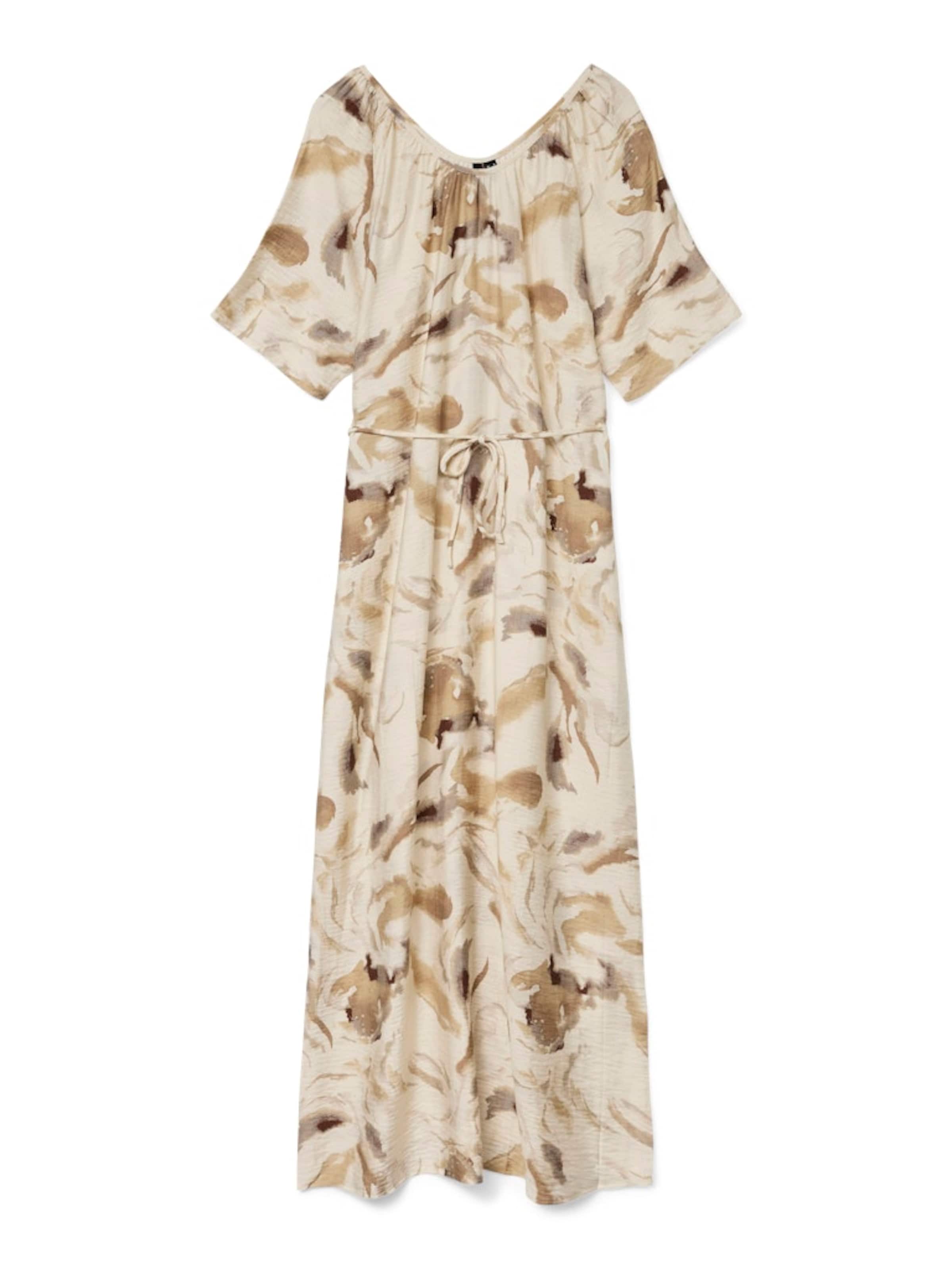 VERO MODA Dress 'VMCILLE CHRISTA' in Beige / Chocolate / Umbra / Grey, Item view
