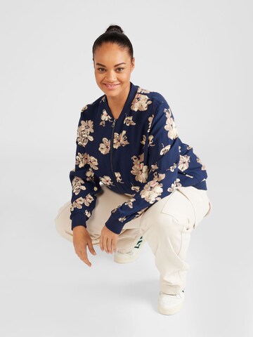 ONLY Carmakoma Between-season jacket 'NOVA DITTE LIFE' in Blue