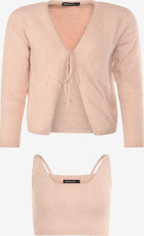 FRESHLIONS Cardigan 'Madison' i pink: forside