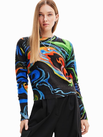 Pull-over Desigual en noir : devant