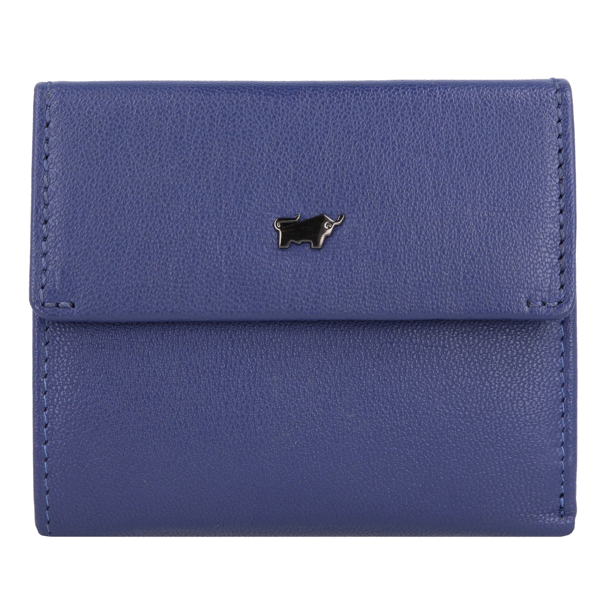 Portamonete di Braun Büffel in blu: frontale