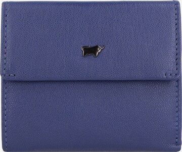 Braun Büffel Wallet in Blue: front