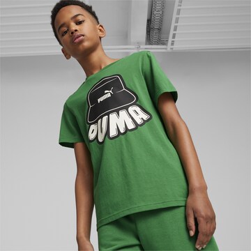 PUMA Shirt 'ESS+' in Groen: voorkant