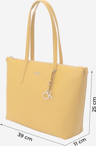 geltona Calvin Klein Pirkinių krepšys