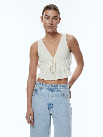 EDITED Top 'Juliena' in Beige: voorkant