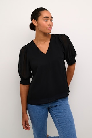 Kaffe Blouse 'vita' in Zwart: voorkant