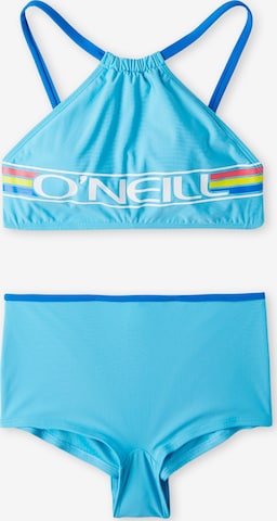 O'NEILL High neck Bikini 'Cali' in Blauw: voorkant