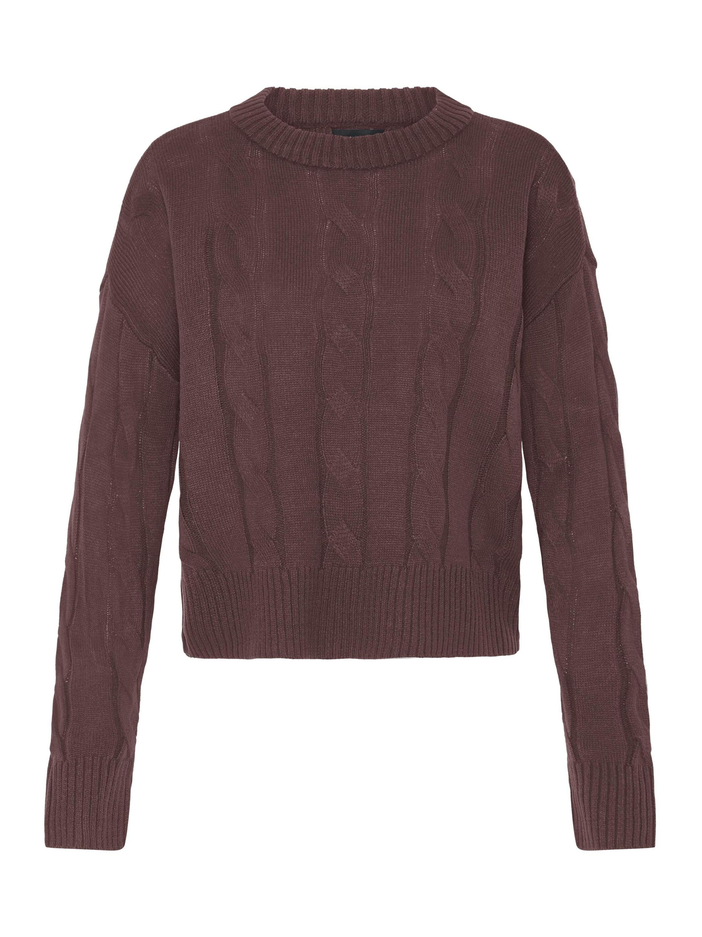 Pullover ' OXFKIMNI ' di Oxmo in marrone: frontale