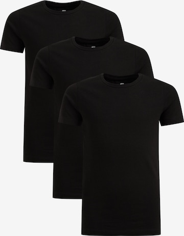 T-Shirt WE Fashion en noir : devant