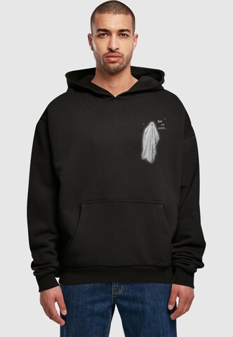 Merchcode Sweatshirt 'Halloween - Boo And Stuff ' in Black: front