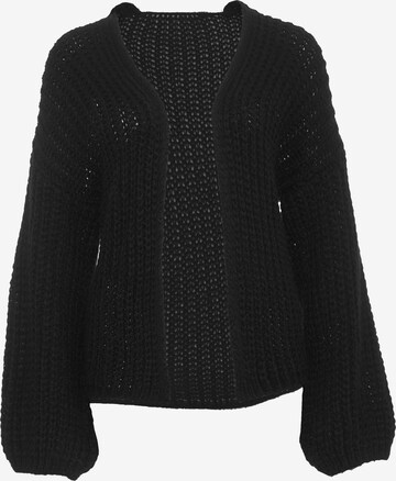 Decay Knit Cardigan in Black: front