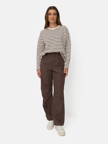CAMEL ACTIVE Sweatshirt aus einem Baumwollmix in Braun