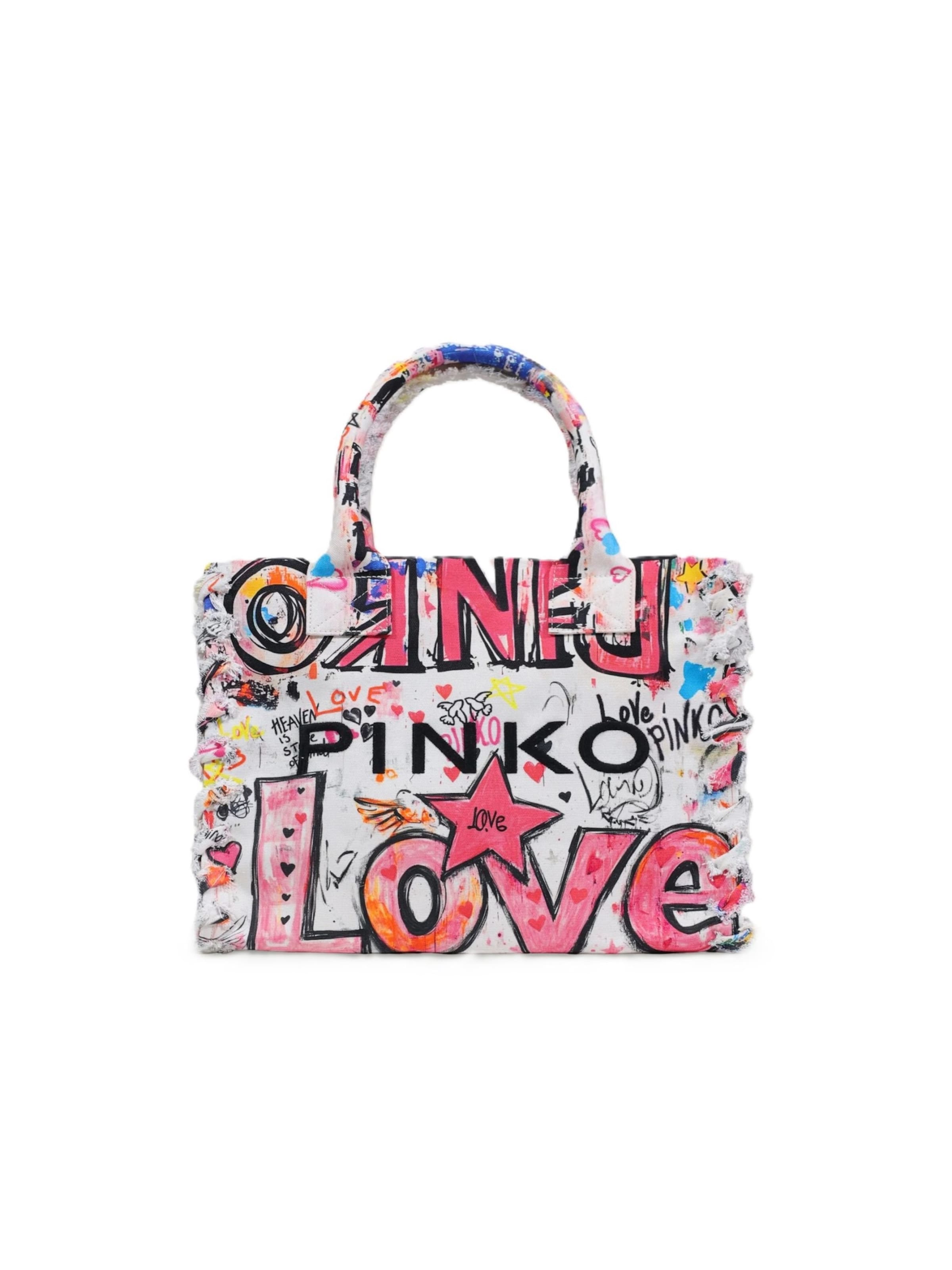 Borsa a spalla '106673 A3B6' di PINKO in bianco: frontale