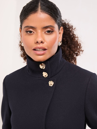 Lipsy Tussenmantel in de kleur Zwart, Productweergave