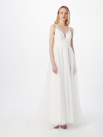 MAGIC BRIDE Evening Dress in White: front