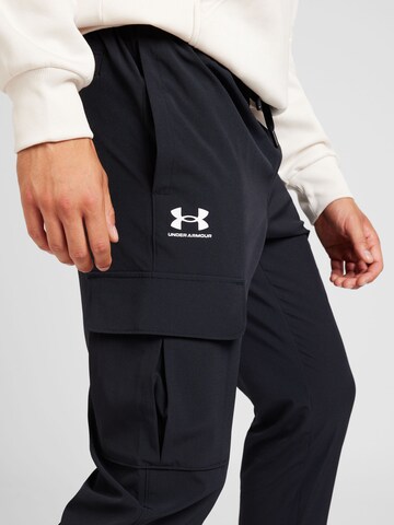 UNDER ARMOUR Normalny krój Spodnie sportowe 'Vibe' w kolorze czarny