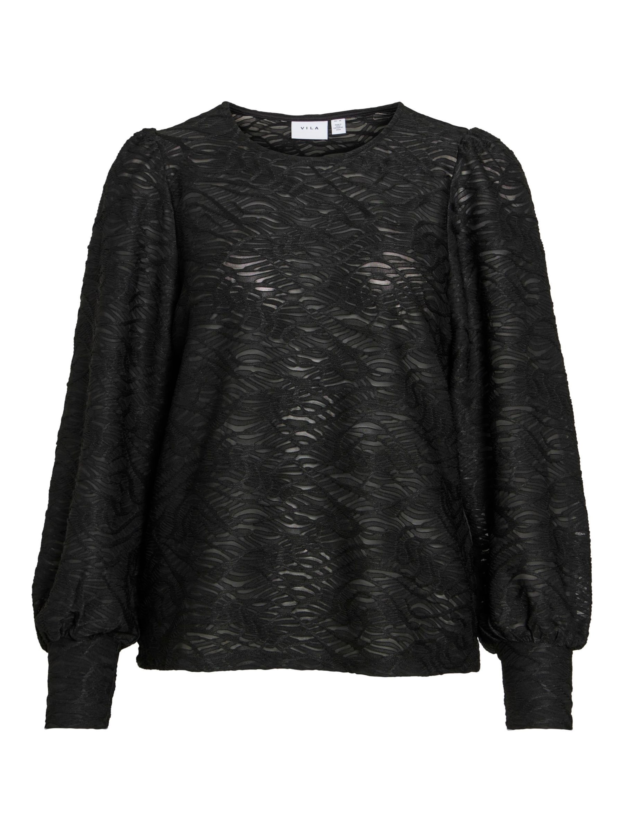 VILA Blouse 'VIFINA' in Black: front