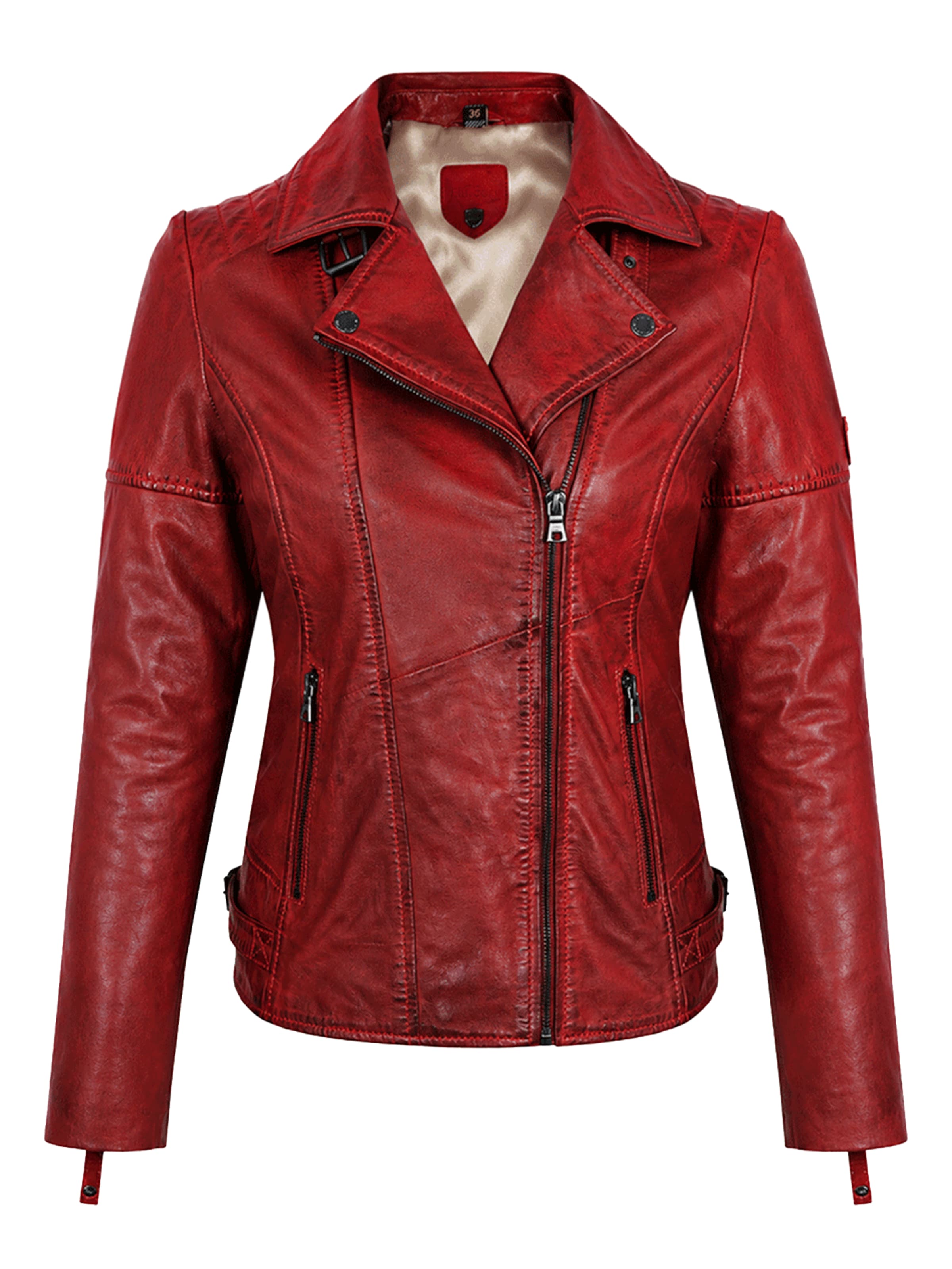 Agamaa Tussenjas 'Heeda' in Rood: voorkant