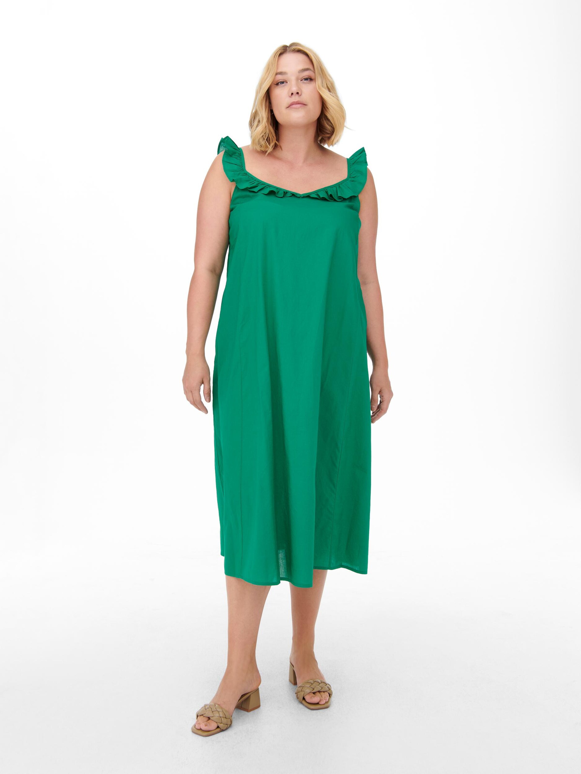 Frauen Große Größen ONLY Carmakoma Kleid 'Ally' in Grasgrün - OV94738 Frauen Große Größen ONLY Carmakoma Kleid 'Ally' in Grasgrün - OV94738