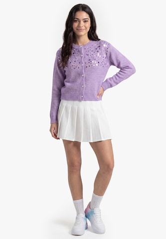 MYMO - Casaco de malha 'Young Fashion' em roxo