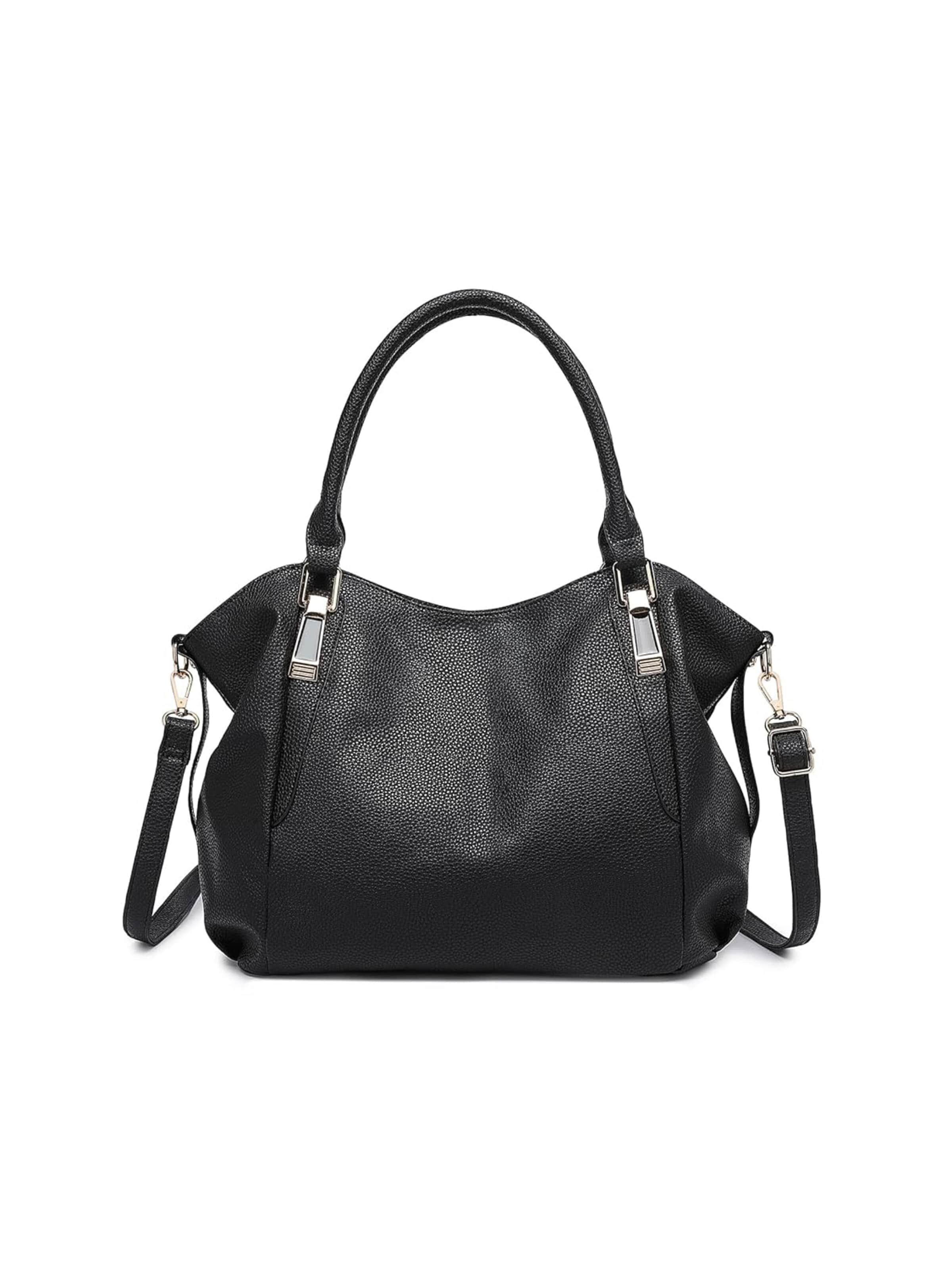 Miss Lulu Shoulder Bag in Black: front