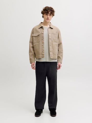 JACK & JONES - Pierna ancha Pantalón en negro