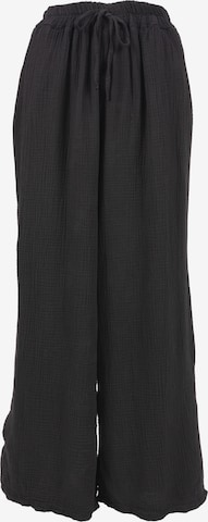 Pantalon ' AYANA MUSSELIN ' Seasons of April en noir : devant