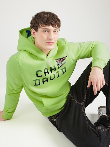 Felpa di CAMP DAVID in verde: frontale