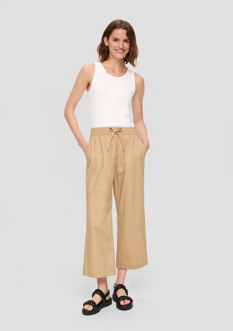 s.Oliver Wide Leg Hose in Beige