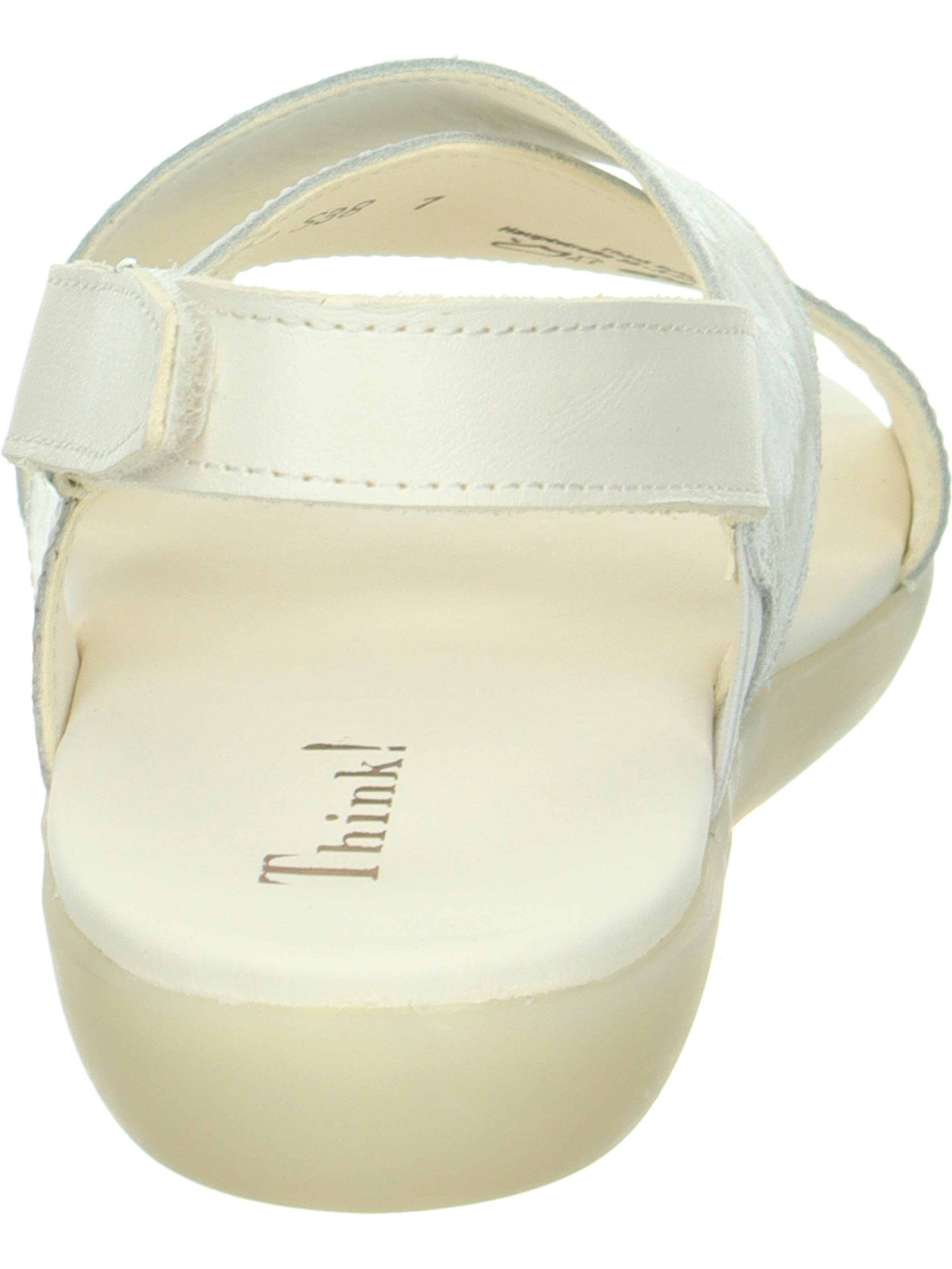 THINK! Strap Sandals 'Nature Sand' in White