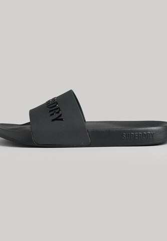 Superdry Mules in Black: front