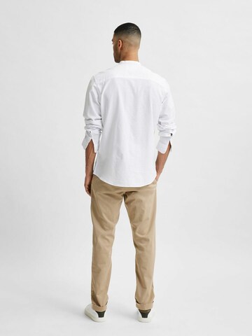 SELECTED HOMME Slim Fit Skjorte i hvid