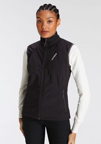 ICEPEAK - Chaleco deportivo 'Brush' en negro: frente