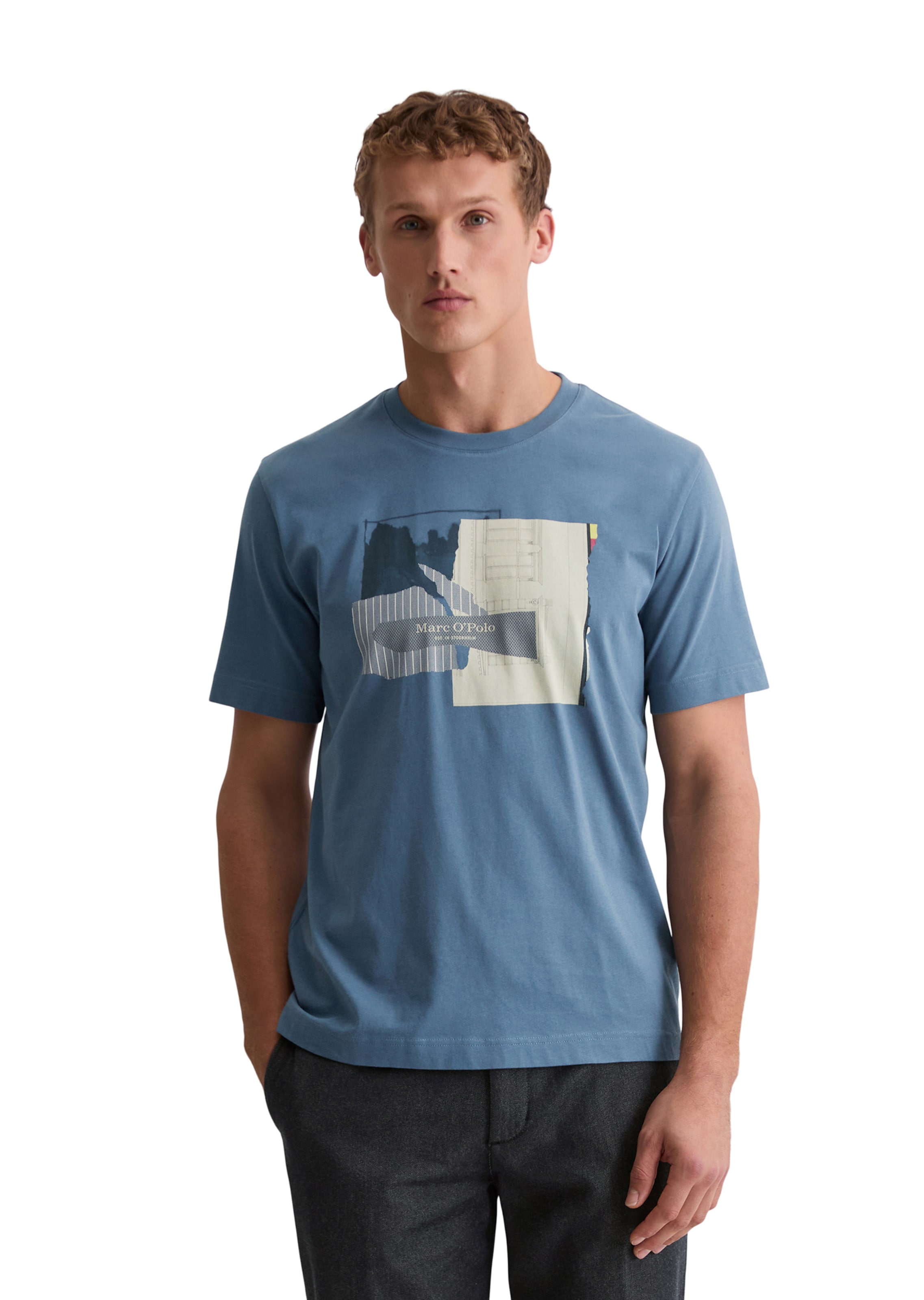 Marc O'Polo T-Shirt in Blau: Vorderseite