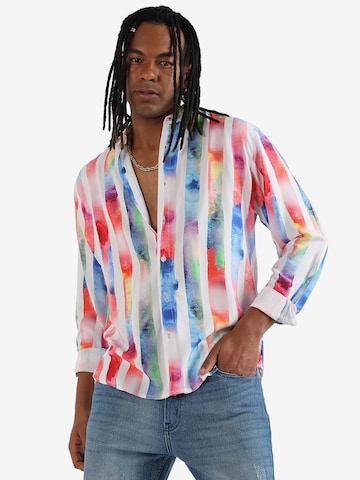 Campus Sutra Comfort fit Button Up Shirt in Mixed colors: front