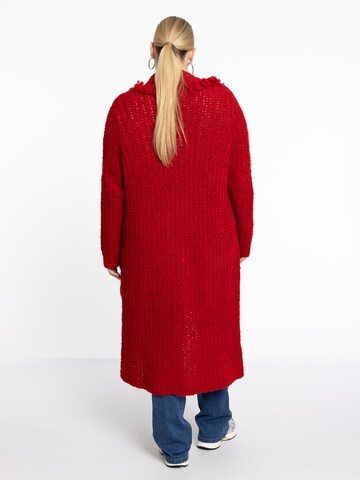 YOEK Strickjacke in Rot