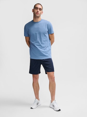 Hummel Regular Workout Pants in Blue