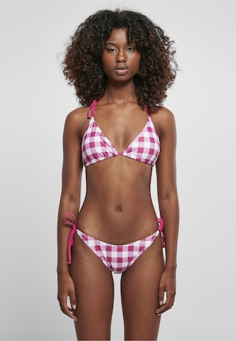 Urban Classics Trojúhelníková Bikiny – fialová