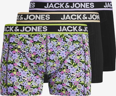 JACK & JONES Boxershorts 'FLAW' in de kleur Lichtblauw / Kaki / Lichtgroen / Zwart, Productweergave