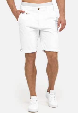 Regular Pantalon 'Cuba' INDICODE JEANS en blanc
