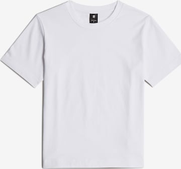 G-STAR Shirt 'Heavy Weight' in Wit: voorkant