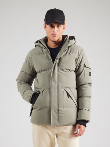Cars Jeans Зимняя куртка 'Camden' в Серый: спереди