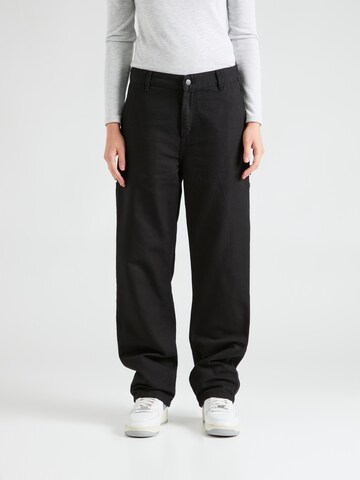 Carhartt WIP Loosefit Broek 'Pierce' in Zwart: voorkant