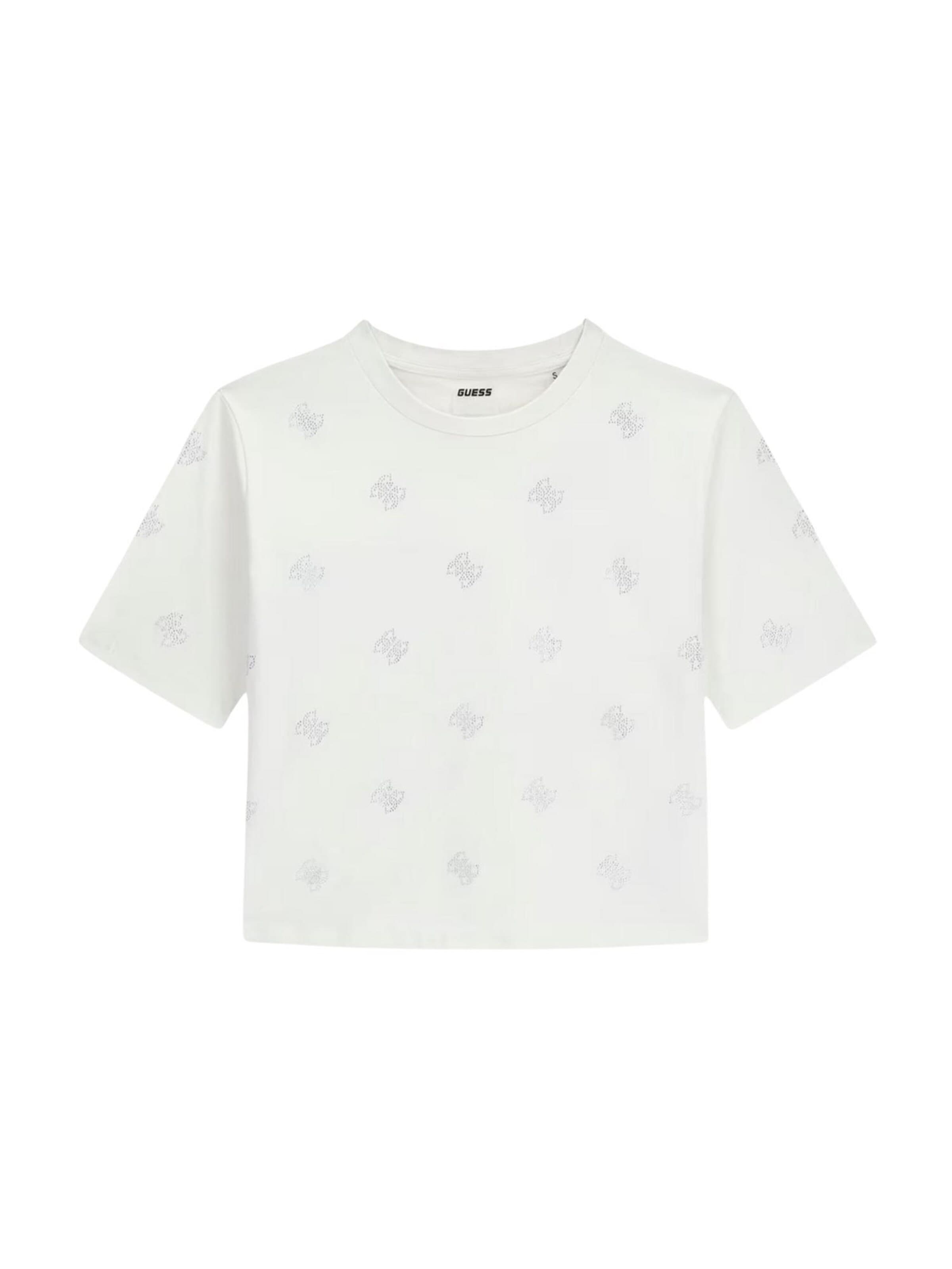 Top di GUESS in bianco: frontale